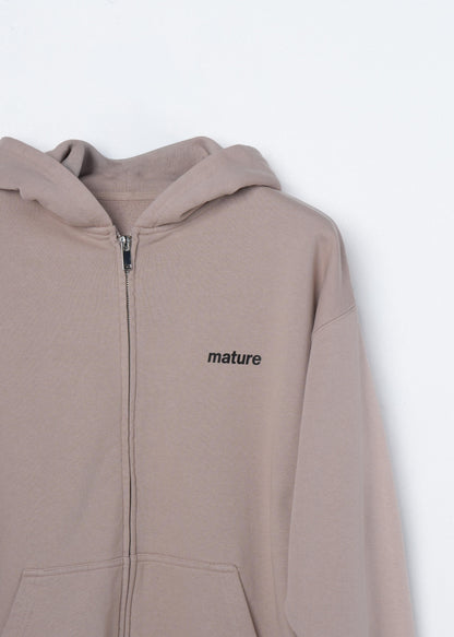 Sweat Zip Mature - Brown