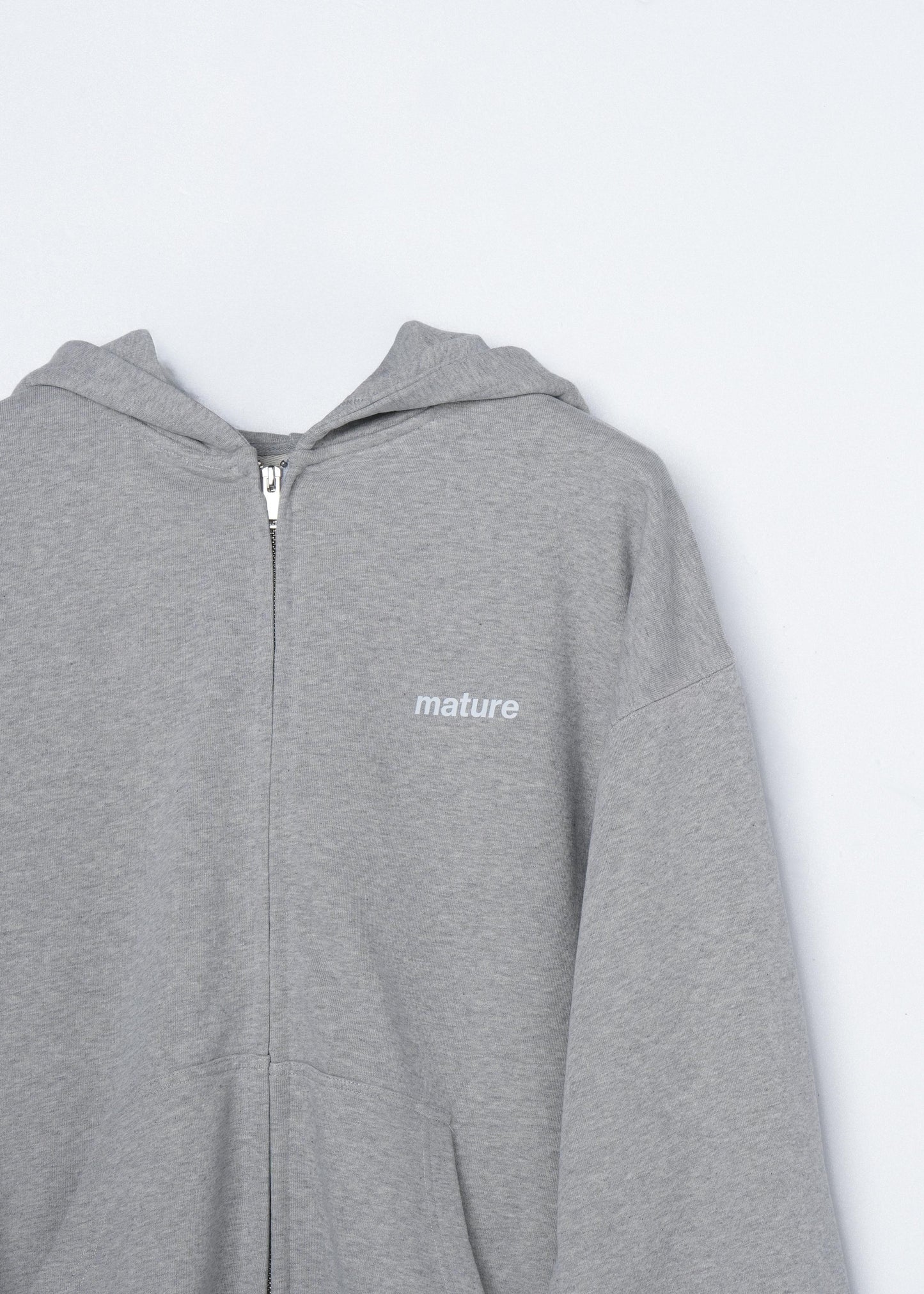 Sweat Zip Mature - Light Gray