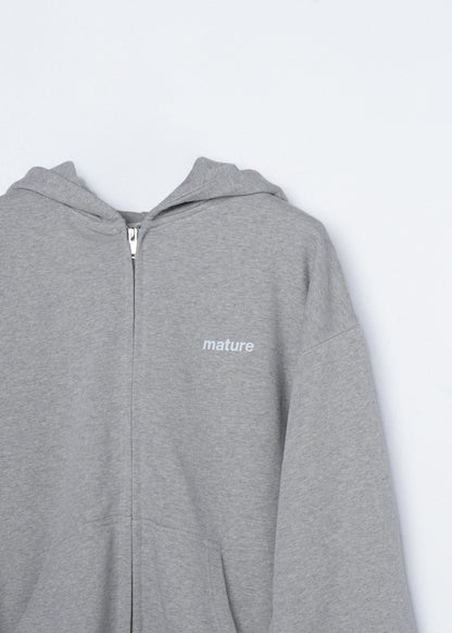 Sweat Zip Mature - Light Gray