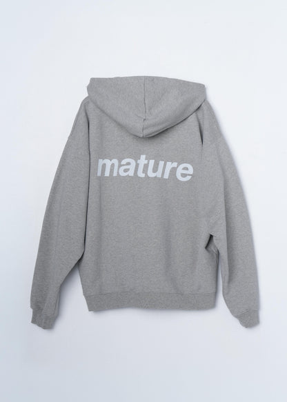 Sweat Zip Mature - Light Gray