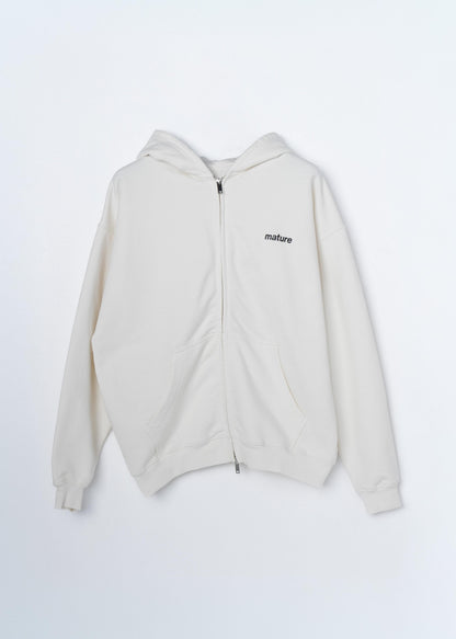 Sweat Zip Mature - Créme