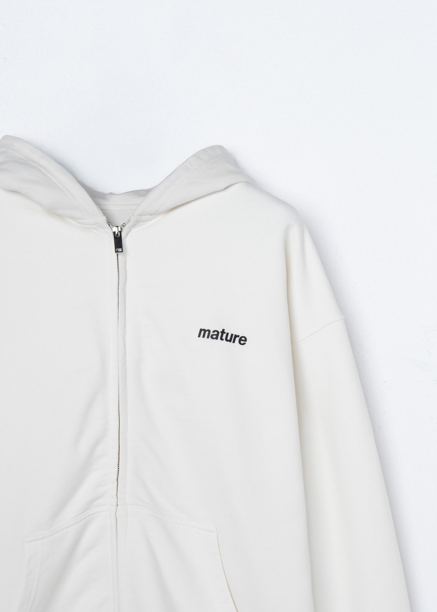 Sweat Zip Mature - Créme