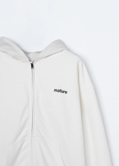 Sweat Zip Mature - Créme