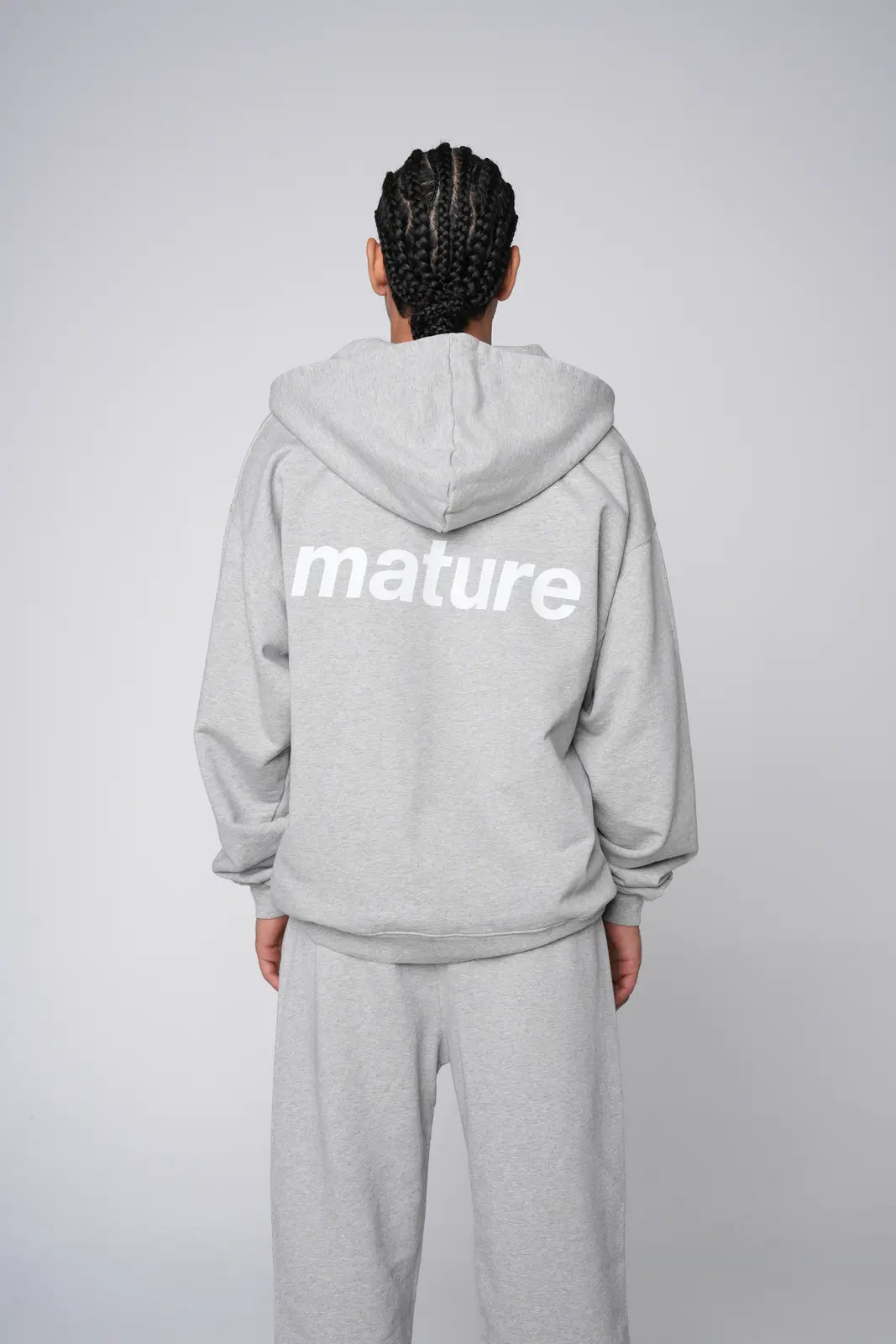 Sweat Zip Mature - Light Gray