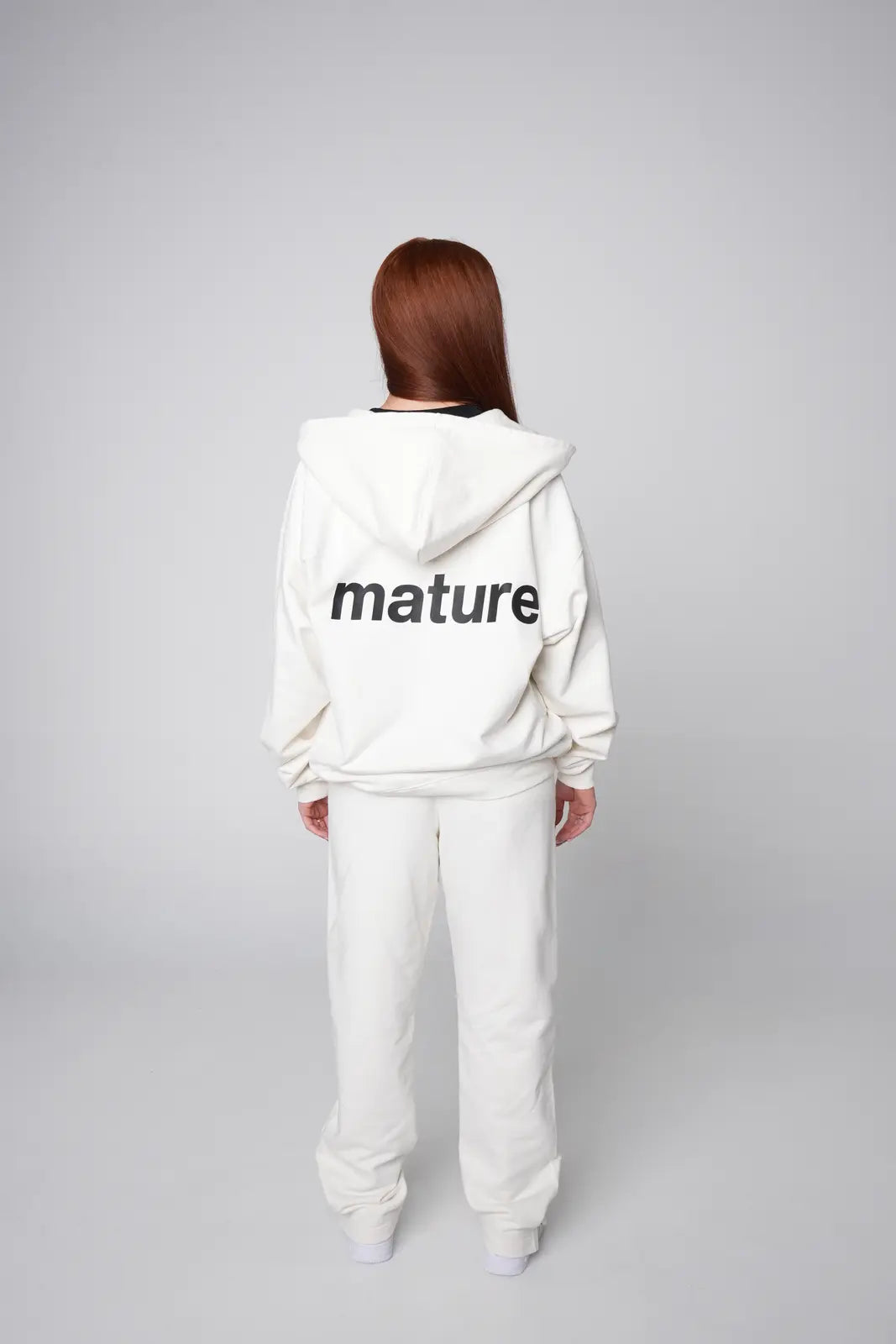 Sweat Zip Mature - Créme